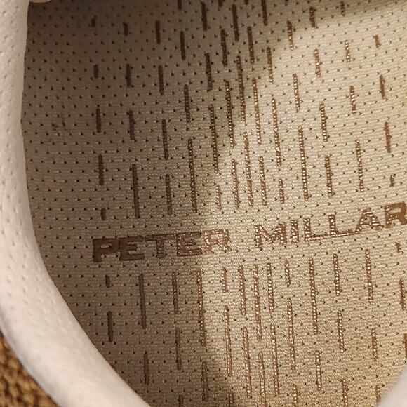 Size 9 Peter Millar Luxury Ivory Knit Upper Athletic Shoes VG Condition! No Box - Picture 7 of 11